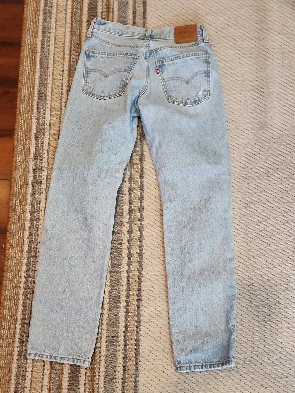 Levi's Light Blue Middy Straight Jeans